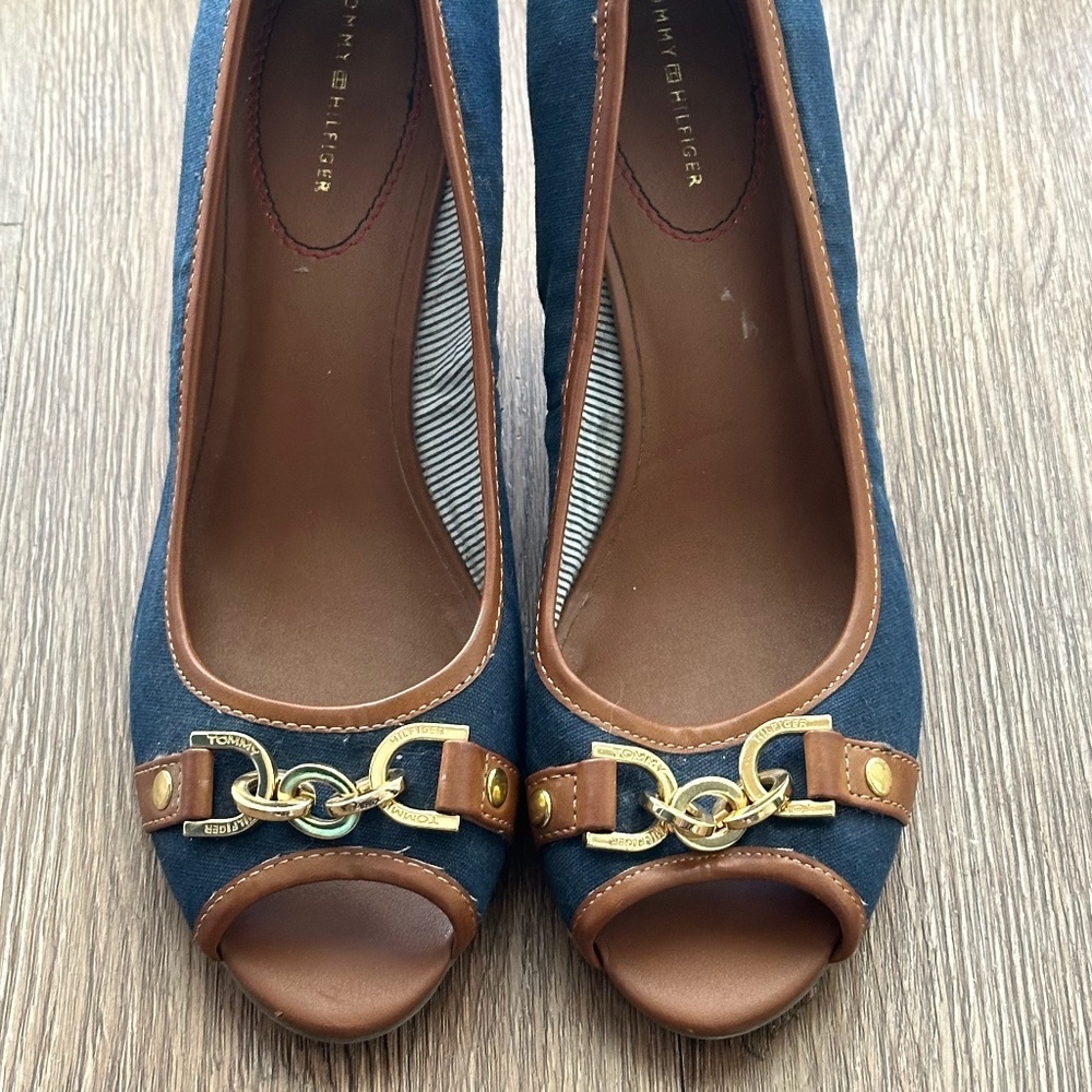 Tommy Hilfiger Navy Wedge